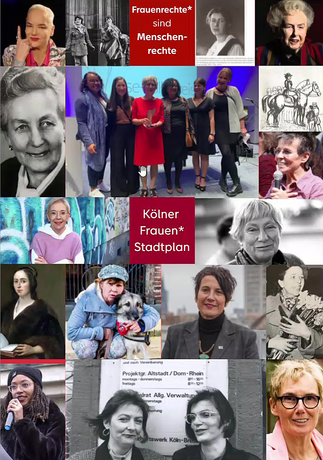 Plakat zum Internationalen Frauentag und Frauenstreiktag