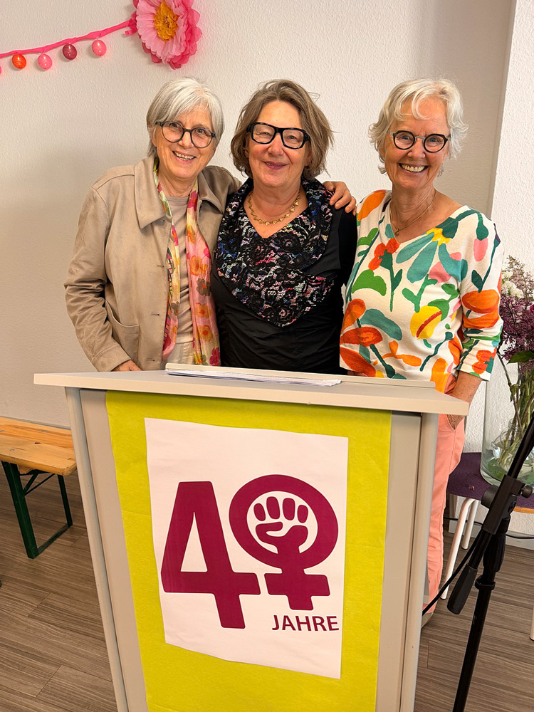 Kölner Frauengeschichtsverein (KFGV) 40jähriges Jubiläum Renate Kreutz, Irene Franken, Maria Beckermann