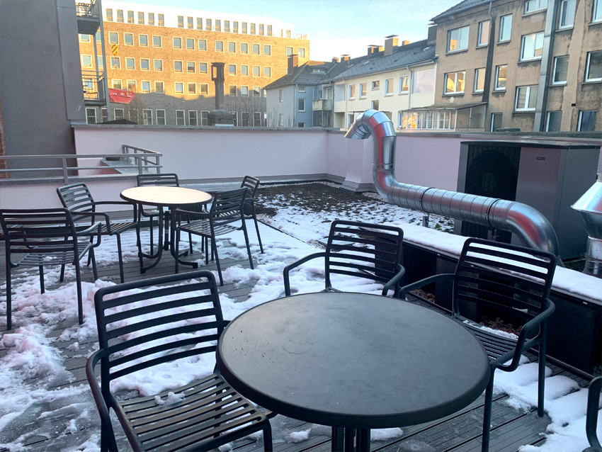 Das Frauen-Café Dachterrasse