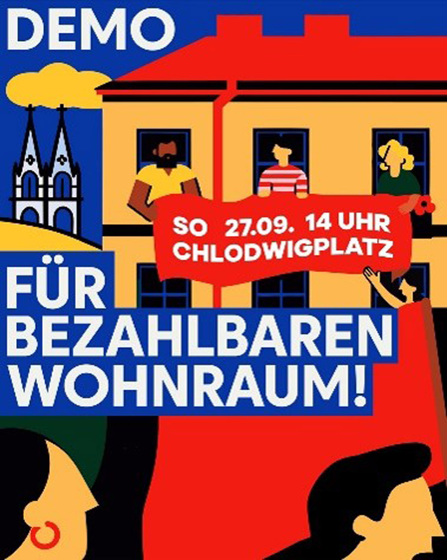 Plakat Bündnis für bezahlbaren Wohnraum