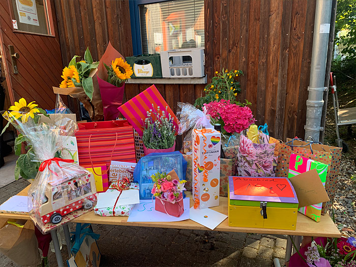 Geschenke zum Abschied von Christiane Lehmann