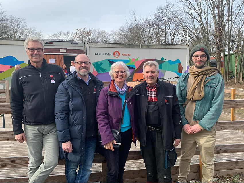 Team von Tiemo, Arche für Obdachlose und SKM